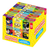 License Mix Candy Sticks & Sticker - 48 Count