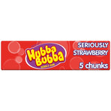 Hubba Bubba Seriously Strawberry Bubble Gum 5 Chunky Chews - 20 Count