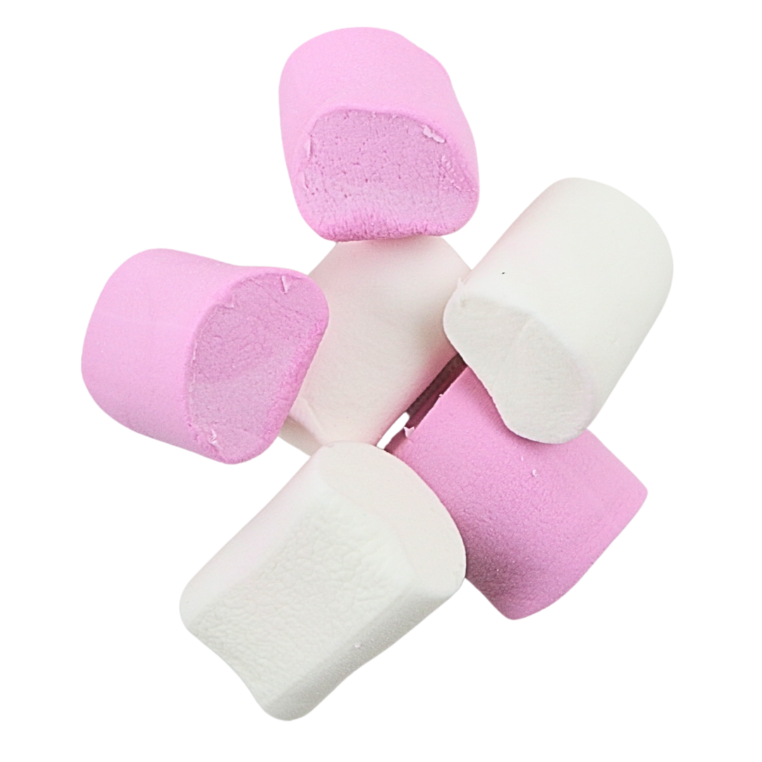 Candycrave Giant Pink & White Mallows - 1kg *BBD APRIL 2026*