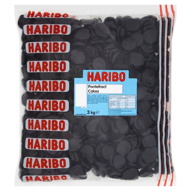 Haribo Liquorice Pontefract Cakes - 3kg
