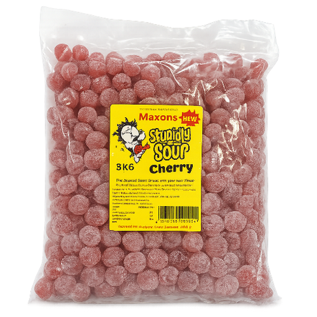Maxons Stupidly Sour Cherry Sweets - 3kg