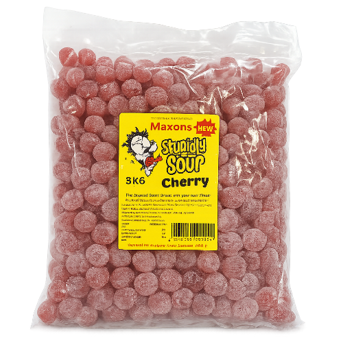 Maxons Stupidly Sour Cherry Sweets - 3kg