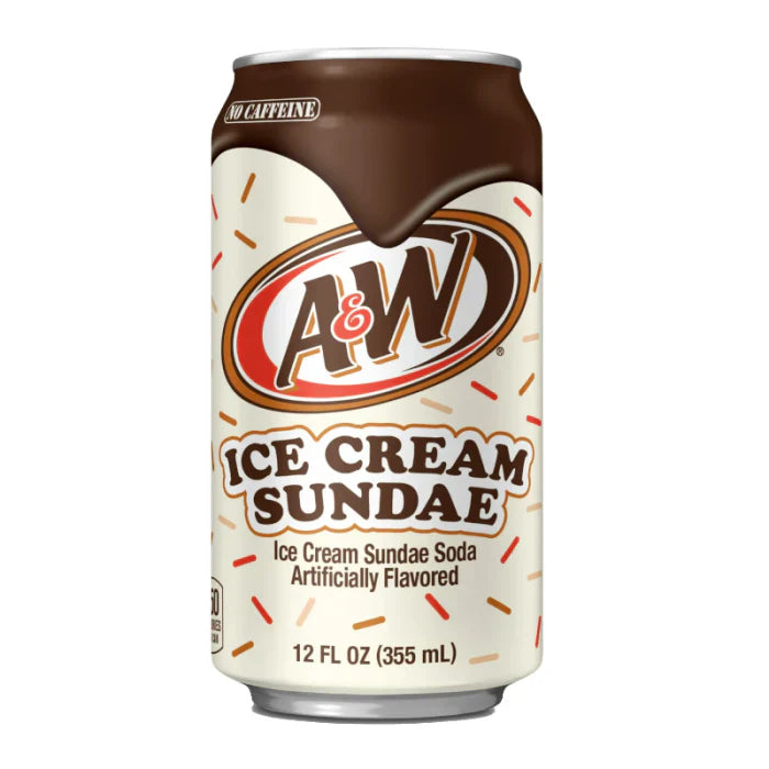 A&W Ice Cream Sundae Soda Cans 330ml - 12 Count