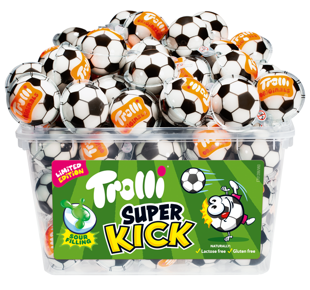 Trolli Super Kick Football 3D Candy - 60 Count