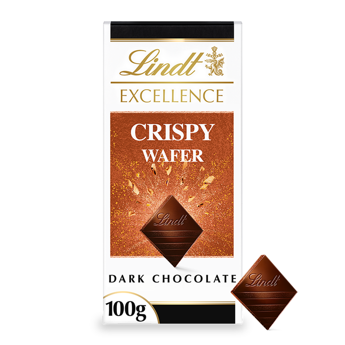 Lindt Excellence Dark Chocolate Crispy Wafer 100g - 20 Count