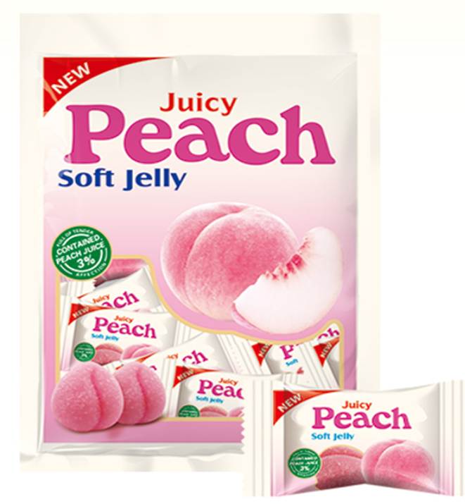 Lucky Dip Exotic Peach Soft Gummy 100g - 12 Count
