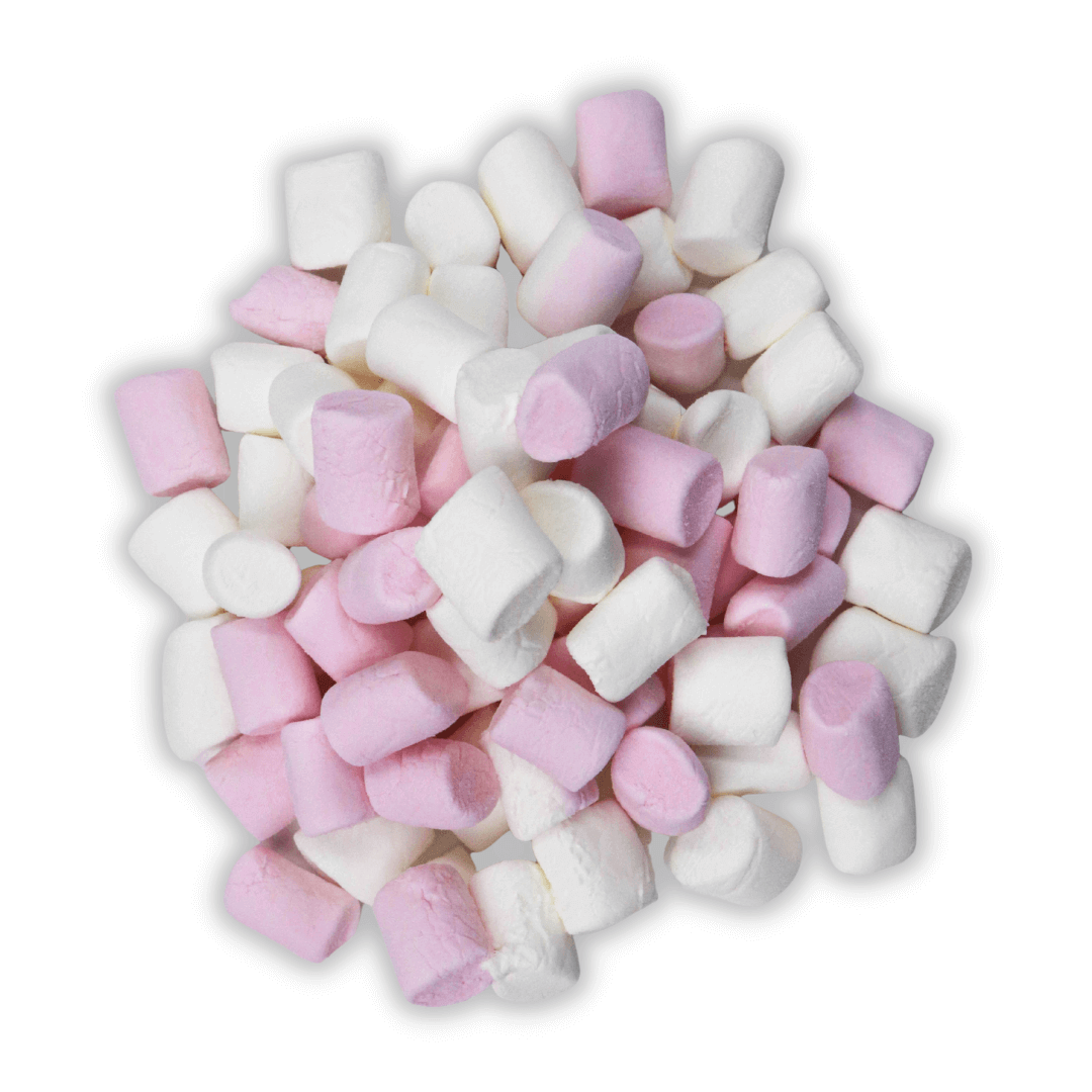 Candycrave Pink & White Mini Mallows - 1kg