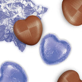 Whitakers Lilac Foiled Chocolate Hearts - 1kg