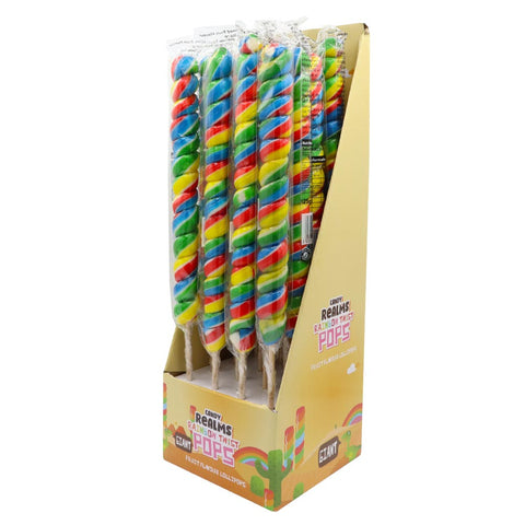 Wholesale Candy Realms Large Twist Lollies 125g - 16 Count | Appleton ...