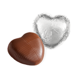 Whitakers Silver Foiled Chocolate Hearts - 1kg