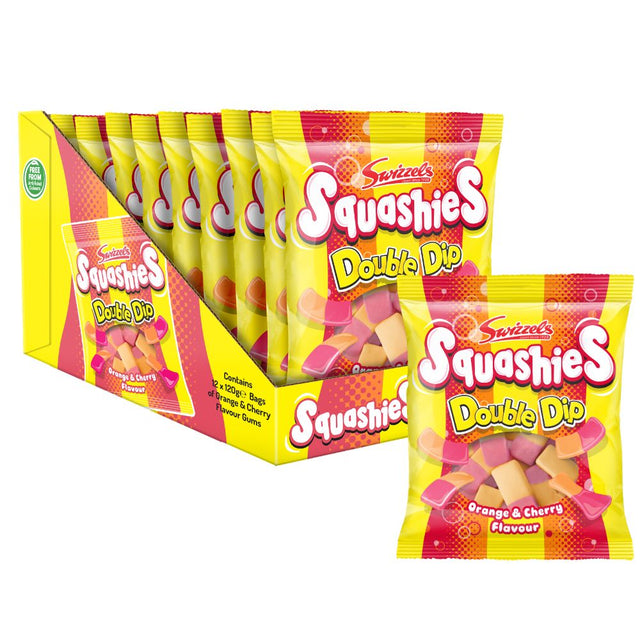 Swizzels Double Dip Squashies 120g - 12 Count