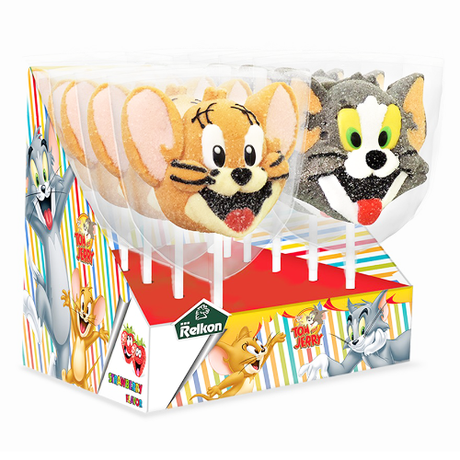 Tom & Jerry Candy Marshmallow Pops 45g - 12 Count