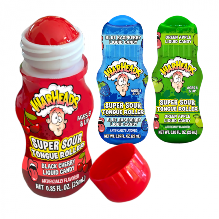 Warheads Super Sour Tongue Roller 24g - 12 Count